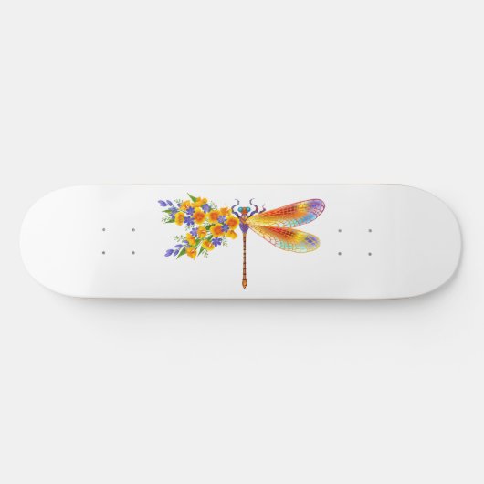 Gelbe Blume Skateboard (Horizontal)