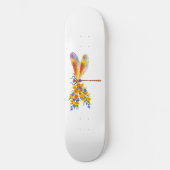 Gelbe Blume Skateboard (Vorderseite)