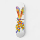 Gelbe Blume Skateboard (Vorderseite)
