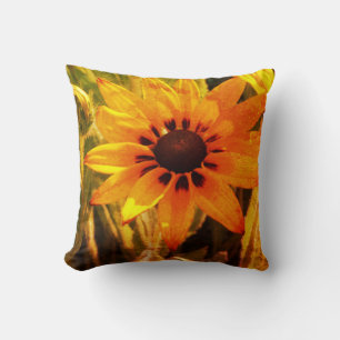 Gelbe Blume Sommerpolster Kissen