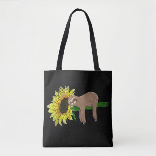 Gelbe Blume Sonnenblume Schlafendes Tier Liebhaber Tasche