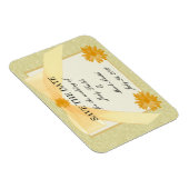 Gelbe Blume Speichern des Datumsfensters Magnet (Rechte Seite)