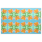 gelbe Blume Stoff (Fat Quarter (45,7 x 55,9 cm))