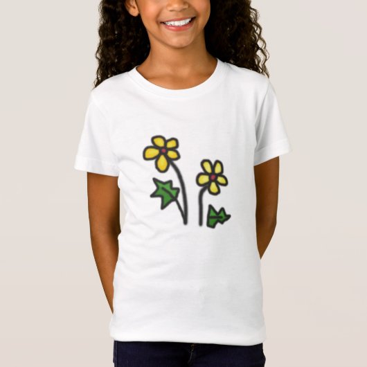 Gelbe Blume T-Shirt (Vorderseite)