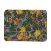Gelbe Blume Tarnmuster Magnet (Horizontal)