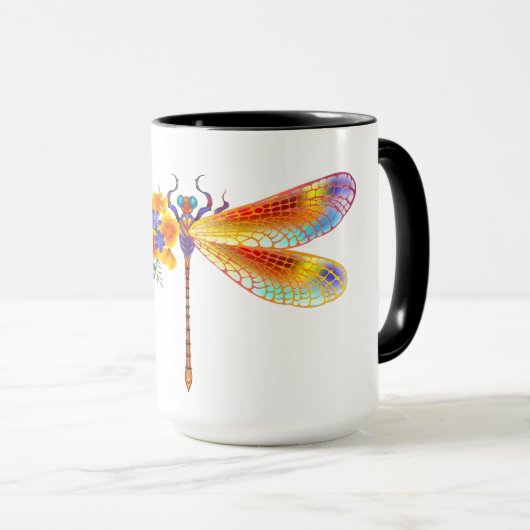 Gelbe Blume Tasse (VorderseiteRechts)