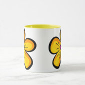 Gelbe Blume Tasse (Zentrum)