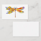 Gelbe Blume Telefonnummerkarte (Vorne/Hinten)