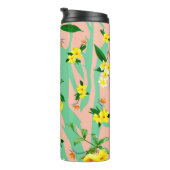 Gelbe Blume Thermosbecher (Nach rechts gedreht)