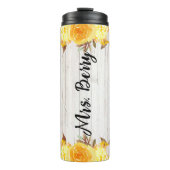 Gelbe Blume Thermosbecher (Vorderseite)