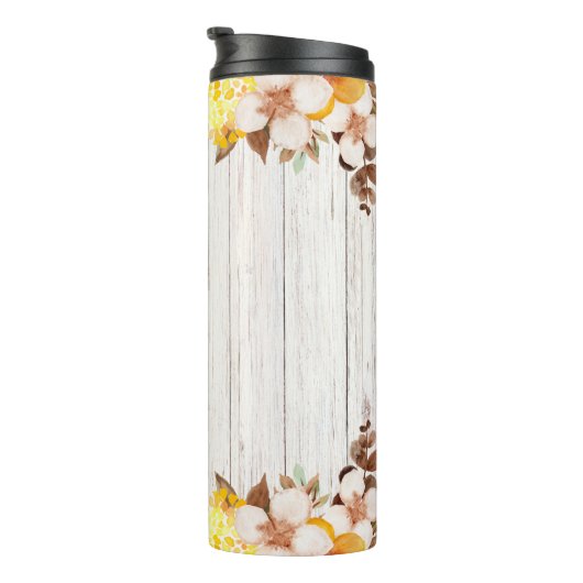 Gelbe Blume Thermosbecher (Nach rechts gedreht)