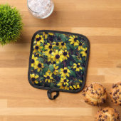 Gelbe Blume Topflappen (Oben Unten)