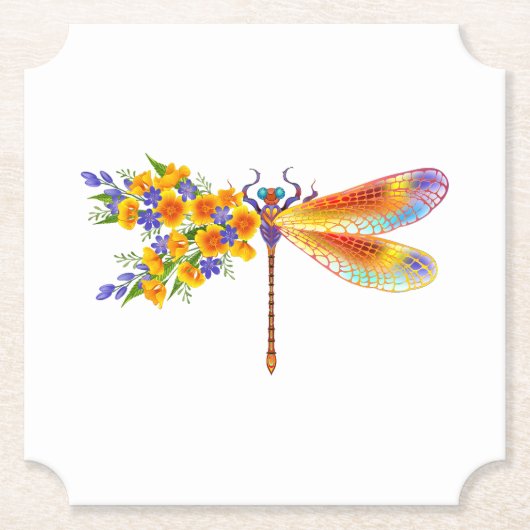 Gelbe Blume Untersetzer (Vorderseite)