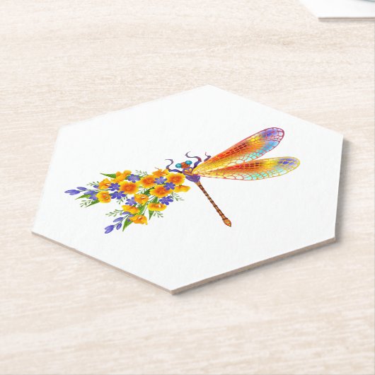 Gelbe Blume Untersetzer (angewinkelt)