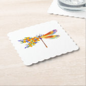 Gelbe Blume Untersetzer (angewinkelt)