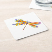Gelbe Blume Untersetzer (angewinkelt)