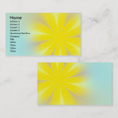 Gelbe Blume Visitenkarte (Vorne/Hinten)