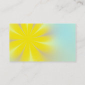 Gelbe Blume Visitenkarte (Rückseite)