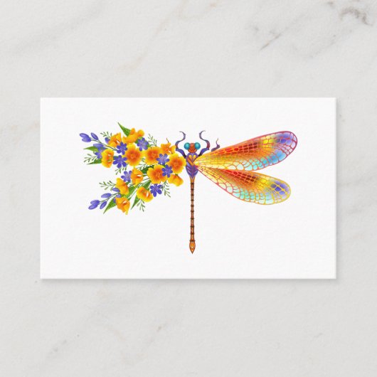 Gelbe Blume Visitenkarte (Vorderseite)