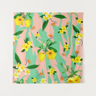 Gelbe Blume Wandteppich