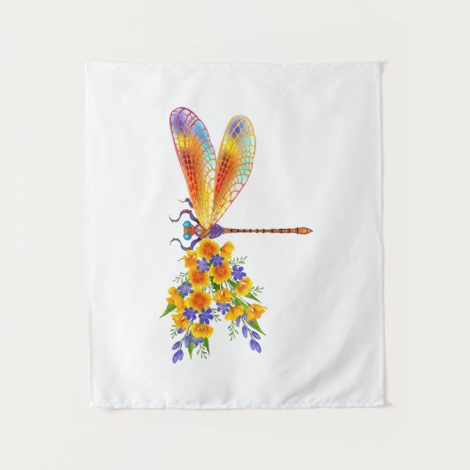 Gelbe Blume Wandteppich (Vorderseite)