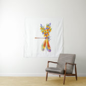 Gelbe Blume Wandteppich (Beispiel (Horizontal))