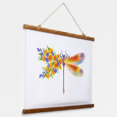 Gelbe Blume Wandteppich Mit Holzrahmen (Gewinkelt)