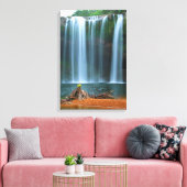 GELBE BLUME WATERFALL 16x24 Leinwanddruck (Insitu (Wohnzimmer))