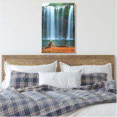 GELBE BLUME WATERFALL 16x24 Leinwanddruck (Insitu (Schlafzimmer))