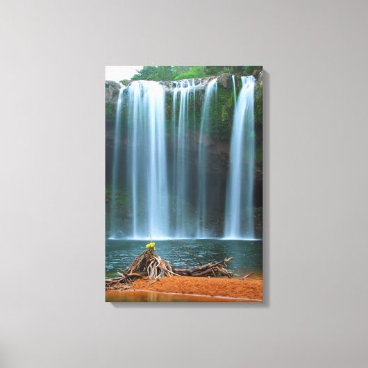GELBE BLUME WATERFALL 16x24 Leinwanddruck (Vorderseite)