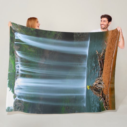 GELBE BLUME WATERFALL FLEECEDECKE (Beispiel)