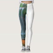 GELBE BLUME WATERFALL LEGGINGS (Vorderseite)