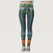 GELBE BLUME WATERFALL LEGGINGS (Vorderseite)