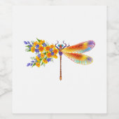 Gelbe Blume Weinetikett (Einzelnes Label)