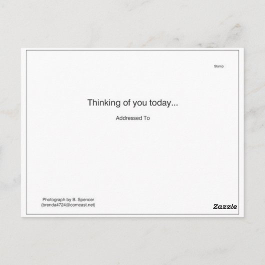 Gelbe Blume wird gut Postkarte (Rückseite)