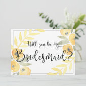 Gelbe Blume wird meine überhängende Karte sein (Stehend Vorderseite)