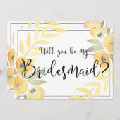 Gelbe Blume wird meine überhängende Karte sein (Vorne/Hinten)