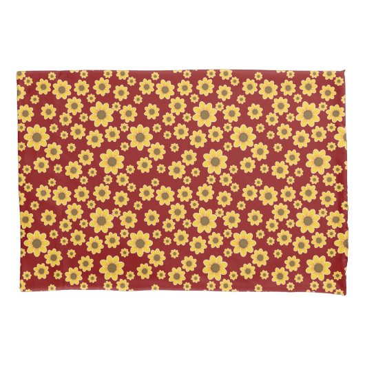 Gelbe Blume | Yellow Daisy Pattern Kissenbezug (Vorderseite)