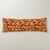 Gelbe Blume | Yellow Daisy Pattern Seitenschläferkissen (Rückseite)