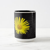 Gelbe Blume Zweifarbige Tasse (Mittel)
