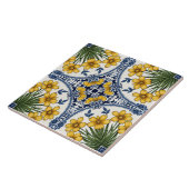 Gelbe Blumen 3 Fliese (Seite)