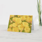 Gelbe Blumen Art Note Card Karte (Vorderseite)