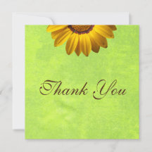 Gelbe Blumen auf Abstrakt-grüner Monogram