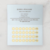 Gelbe Blumen auf Abstrakt-grüner Monogram Terminkarte (Innenseite Aufgefaltet)