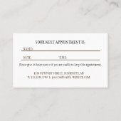 Gelbe Blumen auf Abstrakt-grüner Monogram Terminkarte (Rückseite)