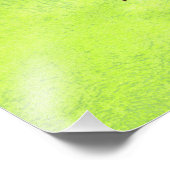 Gelbe Blumen auf Abstrakter Grüner Hochzeit Fotodruck (Ecke)