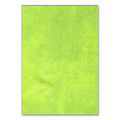 Gelbe Blumen auf Abstrakter Grüner Hochzeit Tischnummer (Rückseite)