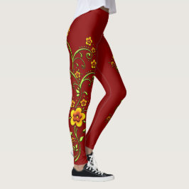 Gelbe Blumen auf Weinbergen Leggings