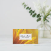 Gelbe Blumen | Außenfotografie Visitenkarte (Stehend Vorderseite)