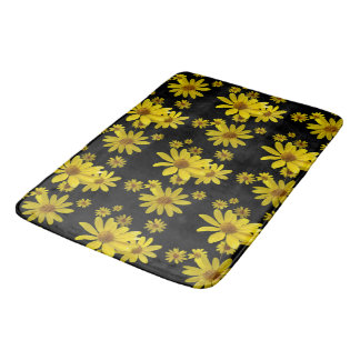 Gelbe Blumen Badematte